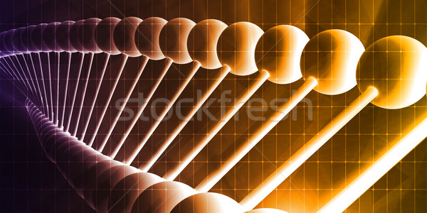 ADN-ul spirala abstract ştiinţă genetic artă Imagine de stoc © kentoh