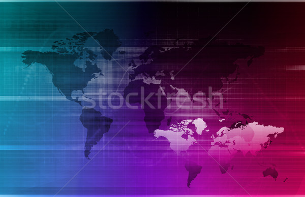 Business globale internazionali corporate texture mappa sfondo Foto d'archivio © kentoh