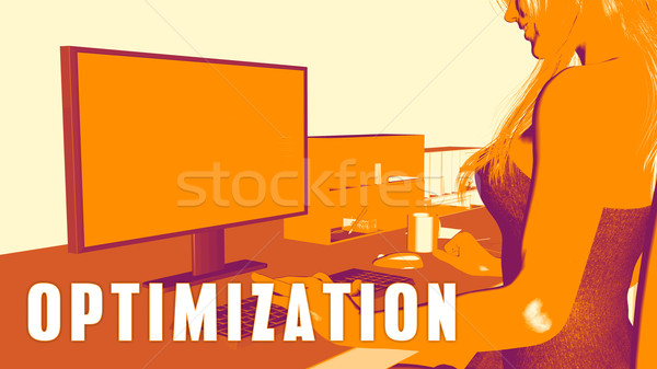 Optimization Concept Course Stock photo © kentoh