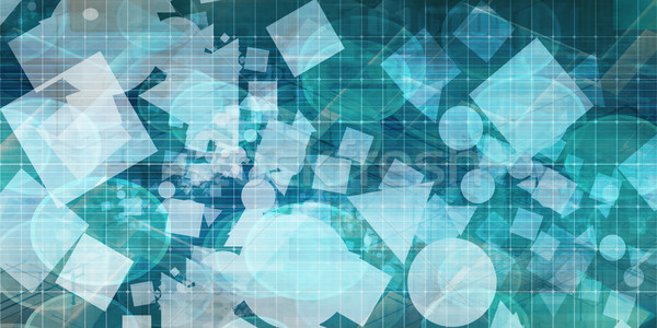 Geometric Shapes Background Stock photo © kentoh