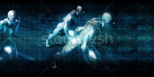 [[stock_photo]]: Robotique · fabrication · machine · hommes · résumé · technologie