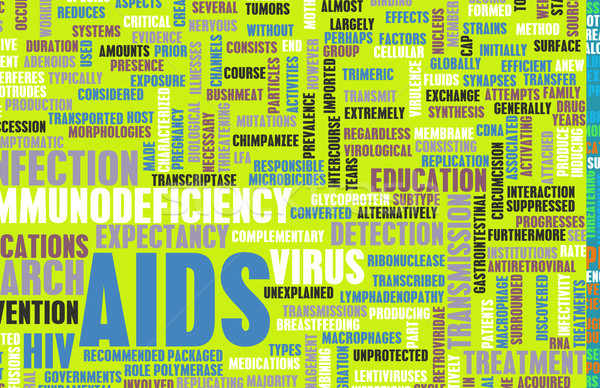 SIDA constientizare profilaxie campanie artă abstract Imagine de stoc © kentoh