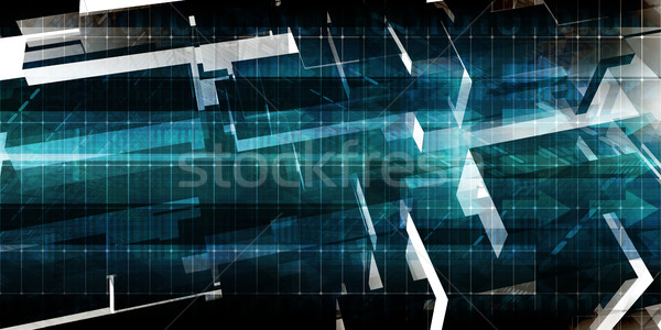統合された ビジネス コンピュータ 抽象的な サーバー 背景 ストックフォト © kentoh