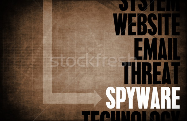 Spyware computador segurança ameaça proteção rede Foto stock © kentoh
