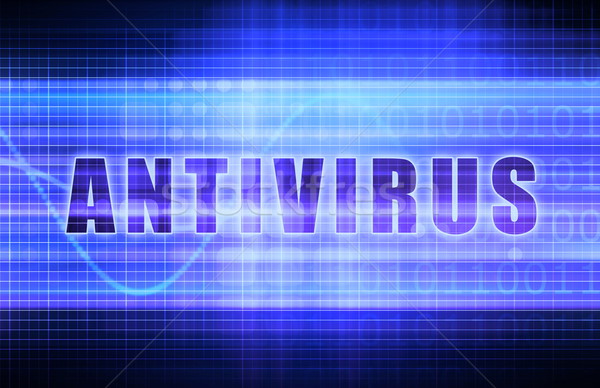 Antivirus Tech Business Tabelle Kunst Stock foto © kentoh