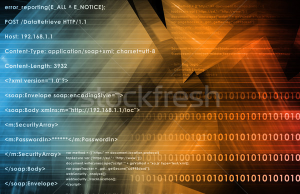 Szoftver program fut kód kézírás háttér Stock fotó © kentoh