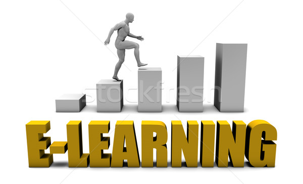 Online oktatás javít üzlet folyamat iroda vállalati Stock fotó © kentoh