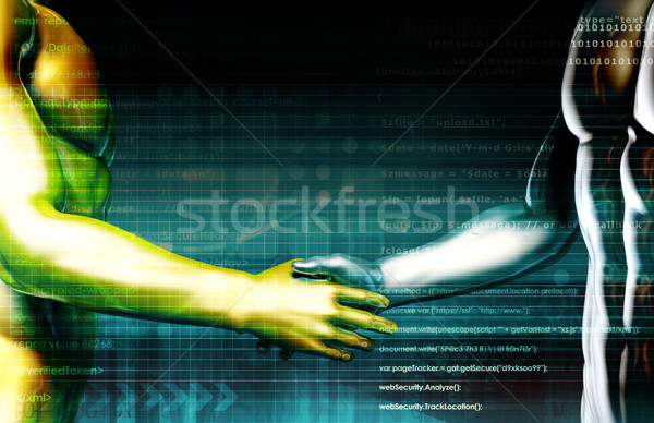 Technológia váz hálózat nagy adat internet Stock fotó © kentoh