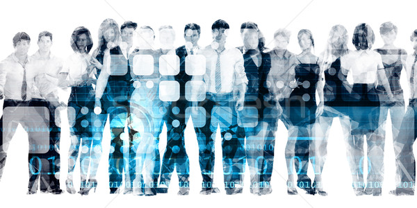 Entwicklung Belegschaft Talent Unternehmen glücklich Hintergrund Stock foto © kentoh
