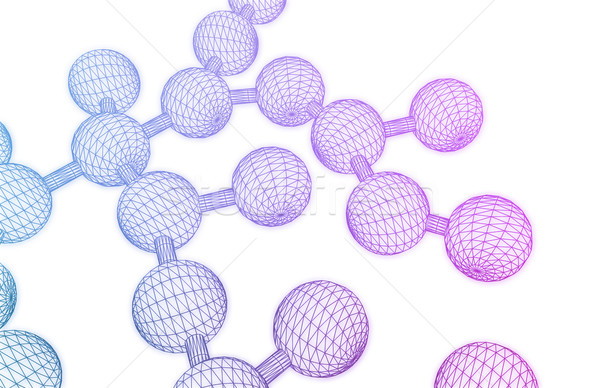 Structure 3D résumé médicaux technologie fond [[stock_photo]] © kentoh