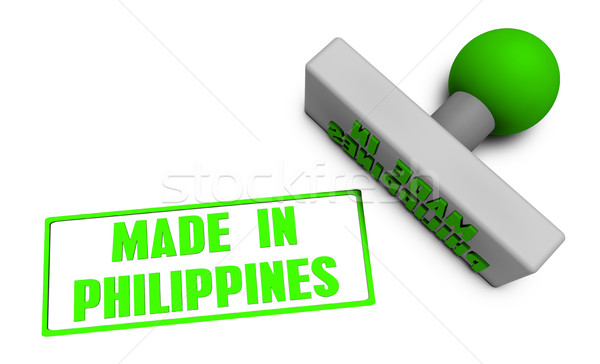 Made in Philippines Stamp Stock photo © kentoh