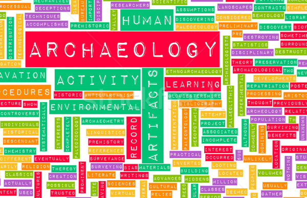 Archeologia zabawy tle edukacji Zdjęcia stock © kentoh