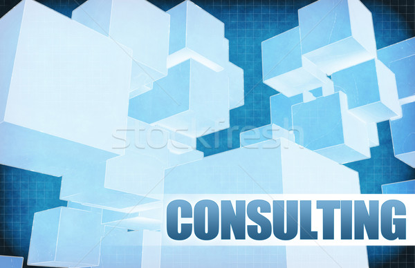 Consulting futuriste résumé présentation slide design Photo stock © kentoh