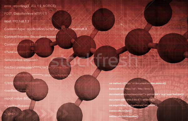 Molecular biologia digital ciência indústria química Foto stock © kentoh