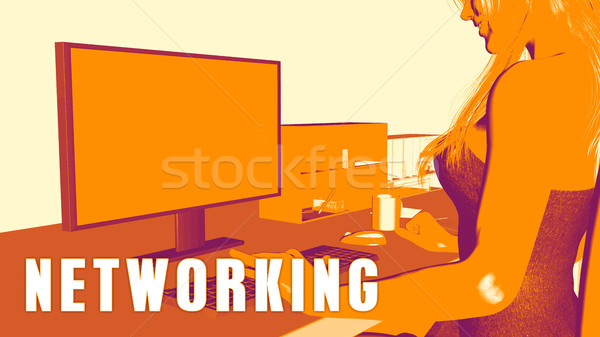 Networking Concept Course Stock photo © kentoh