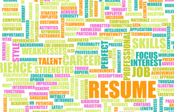 Job Resume Stock photo © kentoh