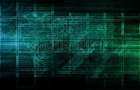 Technológia hálózat nyáklap adat áramlás internet Stock fotó © kentoh