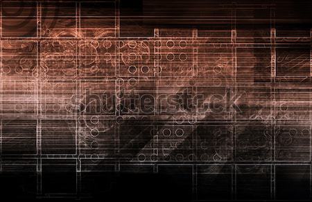 Sicherheit Netzwerk Daten Welt abstrakten Web Stock foto © kentoh