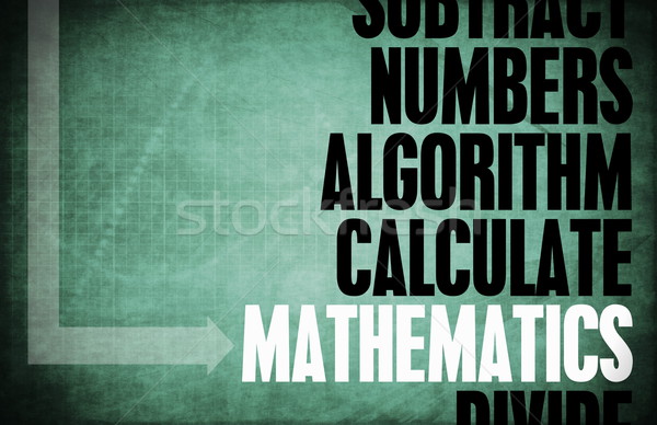 Mathematik Arithmetik Textur Hintergrund Bildung Retro Stock foto © kentoh