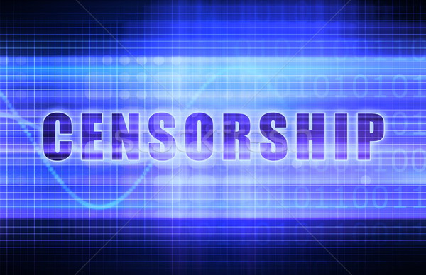 Cenzura tech działalności wykres sztuki Zdjęcia stock © kentoh