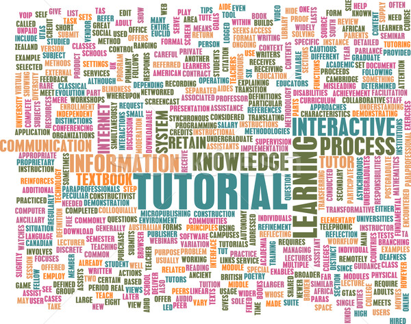 Tutorial metoda învăţare on-line industrie învăţa Imagine de stoc © kentoh
