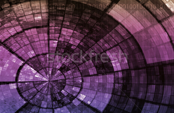 Moderna tecnología código ilustración líneas fondo Foto stock © kentoh