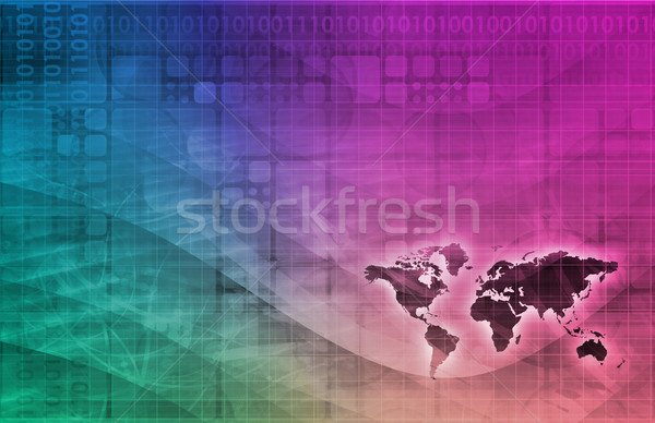 Digital economía resumen negocios tecnología fondo Foto stock © kentoh