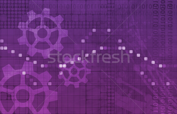 Software Anwendung Daten abstrakten Web net Stock foto © kentoh