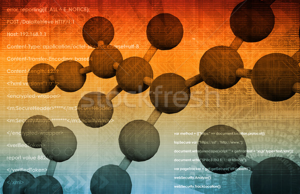 Genom genetikai anyag organizmus térkép háttér Stock fotó © kentoh
