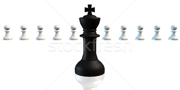 Eficaz líder gestão negócio xadrez estratégia Foto stock © kentoh
