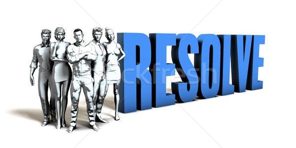 Resolve Business Concept Stock photo © kentoh