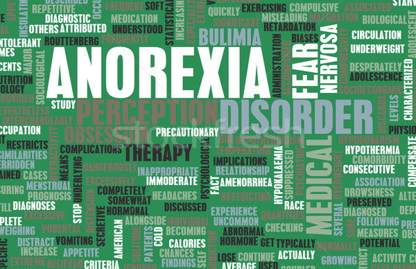 Anorexia medical diagnostic fundal Teen cercetare Imagine de stoc © kentoh