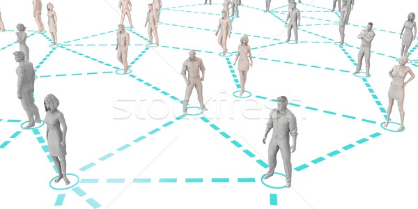 Social Networking People Stock photo © kentoh