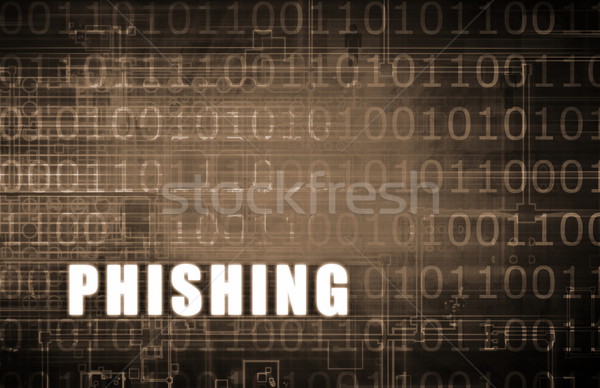 Phishing cyfrowe dwójkowy ostrzeżenie streszczenie komputera Zdjęcia stock © kentoh
