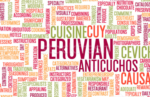 Peruvian Food Menu Stock photo © kentoh