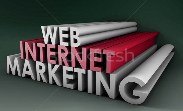 インターネットマーケティング ウェブ 3D フォーム ビジネス インターネット ストックフォト © kentoh