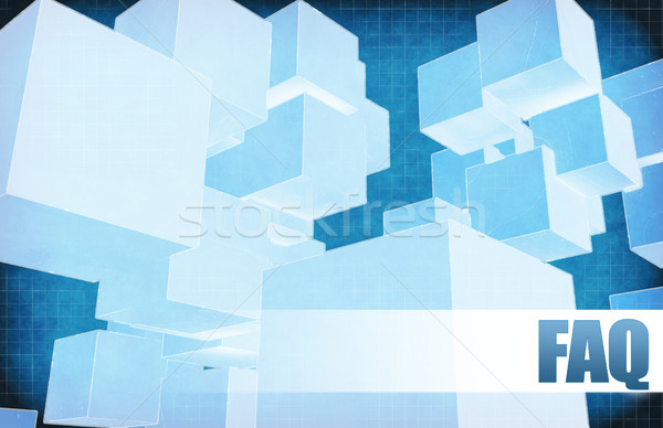 Faq on Futuristic Abstract Stock photo © kentoh