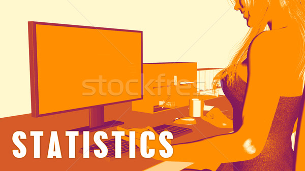 Statistics Concept Course Stock photo © kentoh