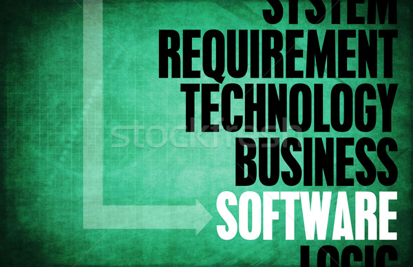 Software núcleo princípios negócio retro digital Foto stock © kentoh