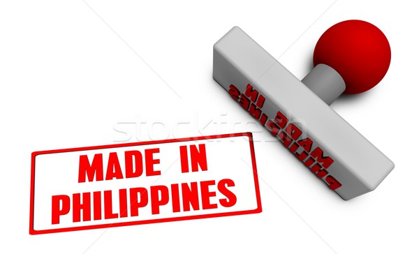 Made in Philippines Stamp Stock photo © kentoh