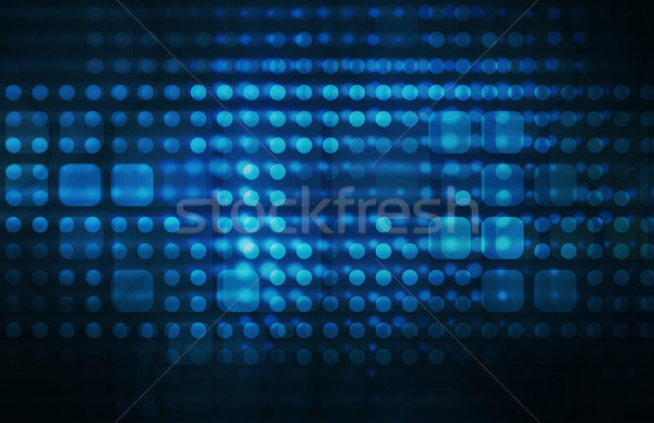 Tecnologia infrastrutture blu abstract arte sfondo Foto d'archivio © kentoh