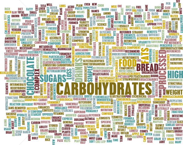 Kohlenhydrate Gewichtsverlust abstrakten medizinischen Gesundheit Hintergrund Stock foto © kentoh