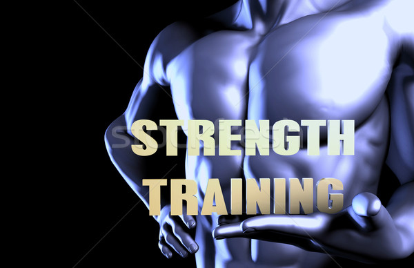 Zdjęcia stock: Trening · siłowy · człowiek · biznesu · przemysłu · czarny · szkolenia