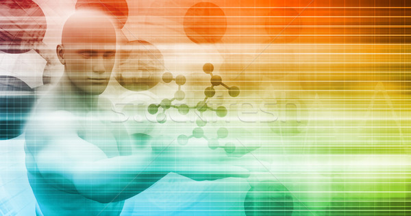 Medizinischen Entdeckung neue Idee Forschung Modell Stock foto © kentoh
