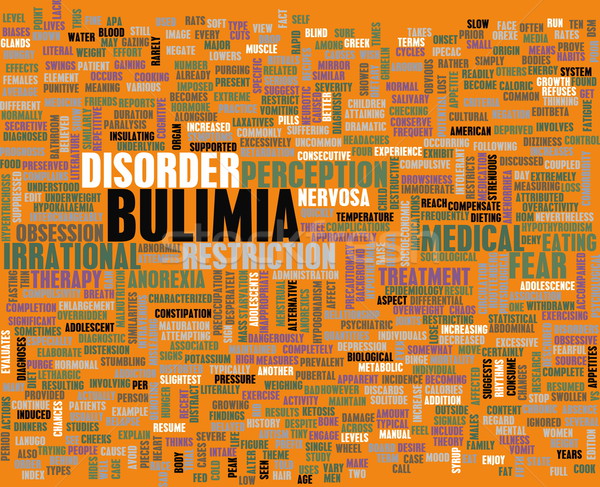 Bulimia medycznych diagnoza tle pojęcia opieki zdrowotnej Zdjęcia stock © kentoh