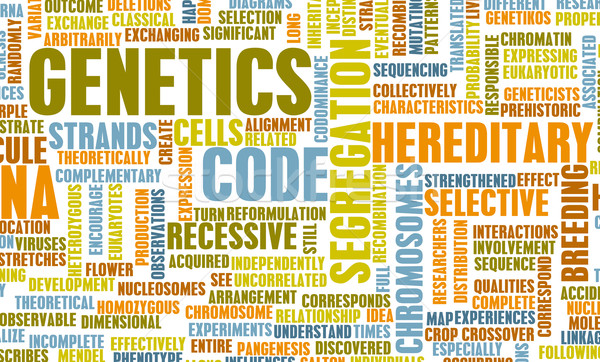 Genetik genetische Code Wissenschaft abstrakten medizinischen Stock foto © kentoh
