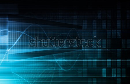 Komputera technologii działalności projektu bezpieczeństwa sieci Zdjęcia stock © kentoh