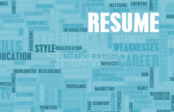 Job Resume Stock photo © kentoh