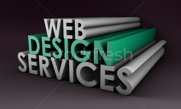 ストックフォト: Webデザイン · サービス · インターネット · デザイン · ウェブ · 会社