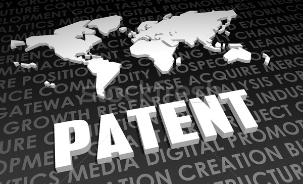 Patente indústria global padrão 3D mapa Foto stock © kentoh